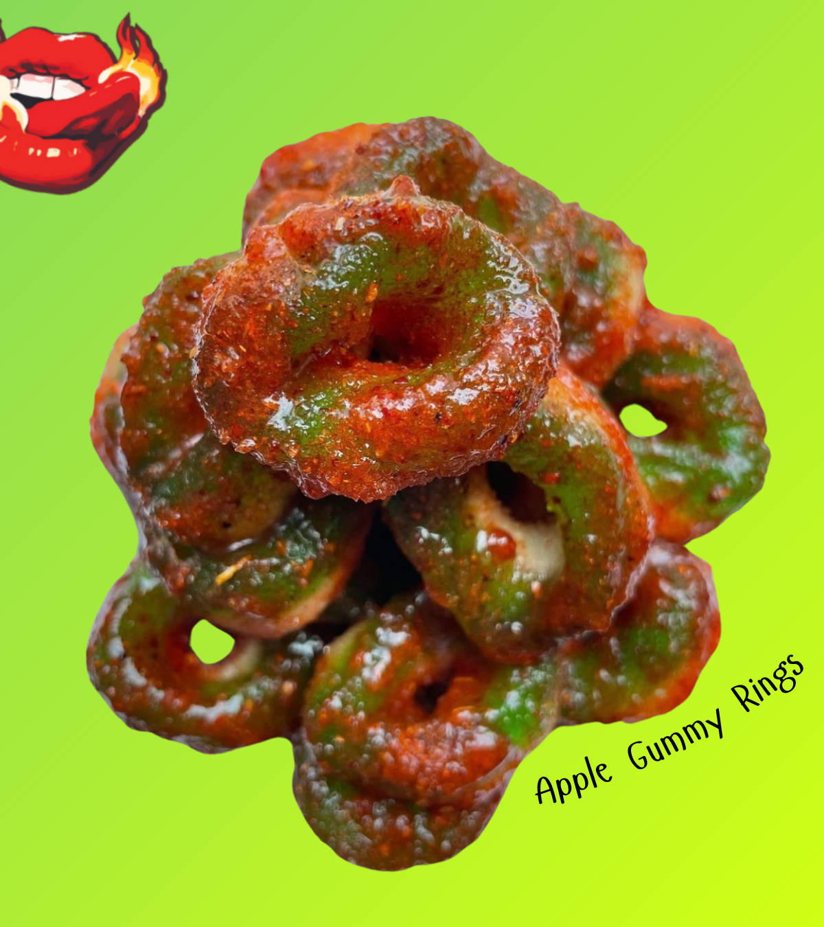 Chamoy Apple Rings