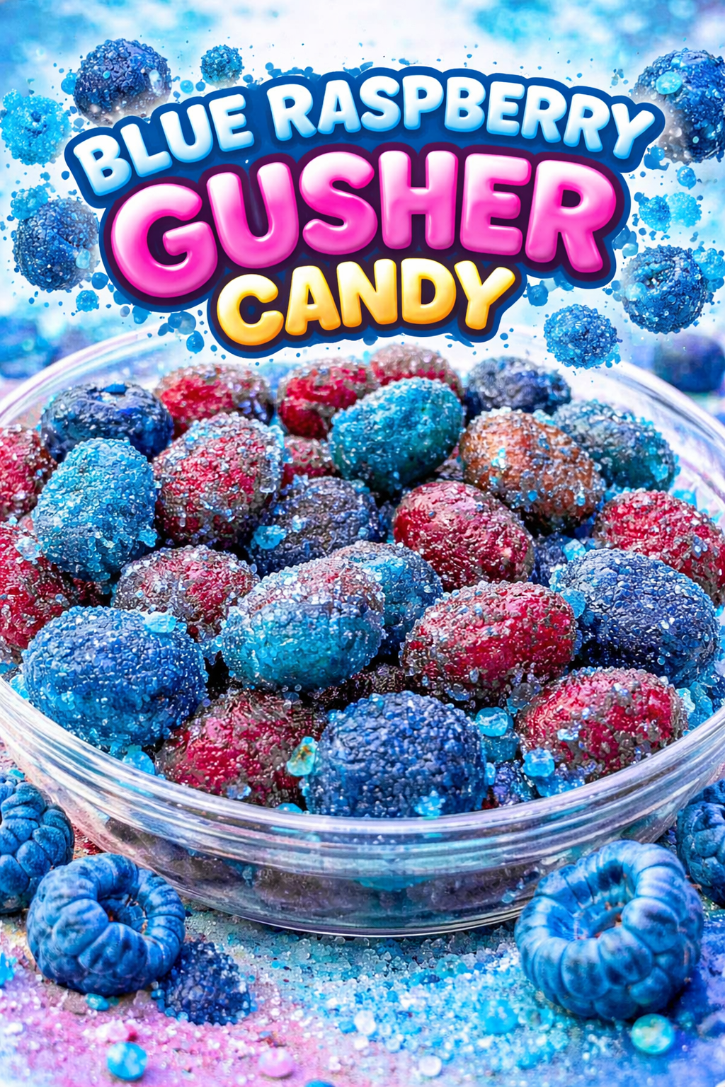 Sour Blue Raspberry Gushers